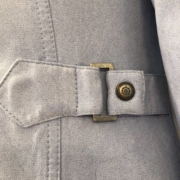 Proportion Petite Conrad C Light Blue Faux Suede Jacket. Size 4. - Picture 5 of 9